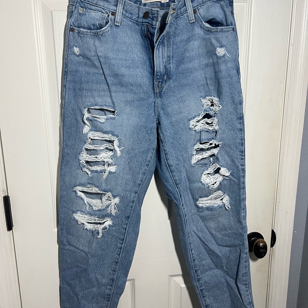 Levi’s Distressed Blue Jeans